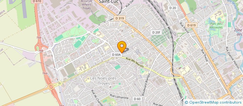 localisation de l'entreprise ASSOCIATION CHEVAL DE TROYES POUR L'EDUCATION SPORTIVE à LA CHAPELLE-SAINT-LUC