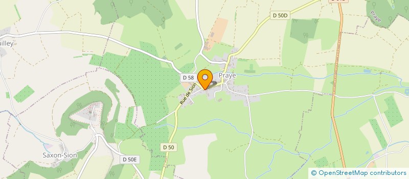 localisation de l'entreprise ASSOCIATION CHEVAL EN SAINTOIS  PRAYE