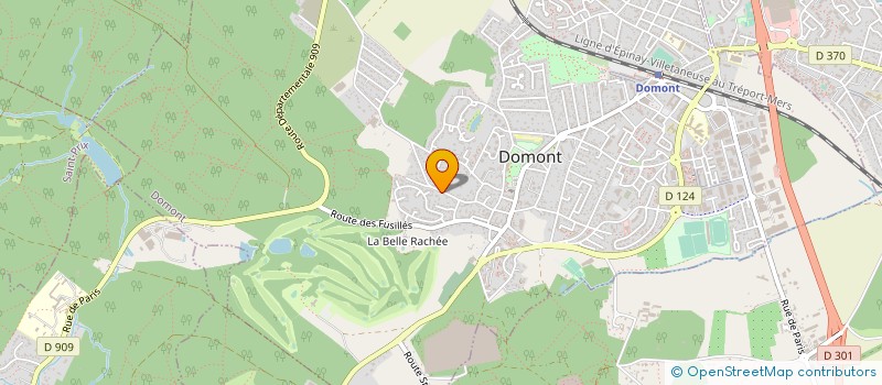 localisation de l'entreprise ASSOCIATION CHEVAL SPECTACLE  DOMONT