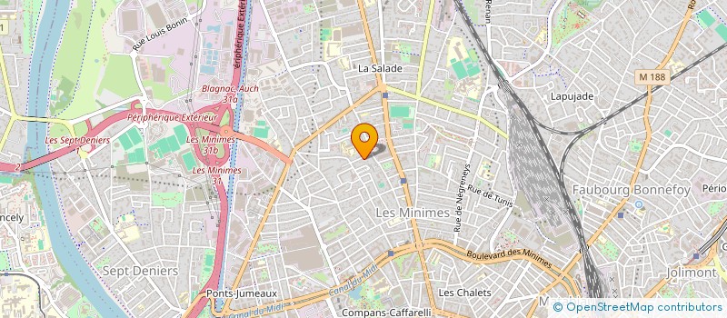 localisation de l'entreprise ASSOCIATION CHEVALET DES MINIMES à TOULOUSE