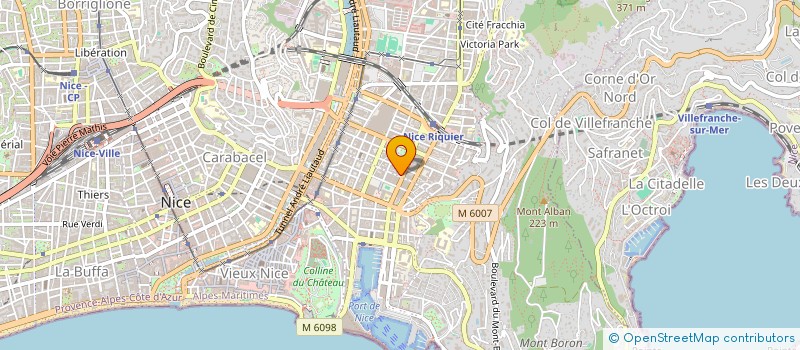 localisation de l'entreprise ASSOCIATION CHEVELURE  NICE