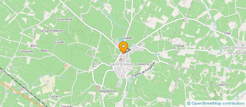 localisation de l'entreprise ASSOCIATION CHEZ NOUS à SAINT-EMILION