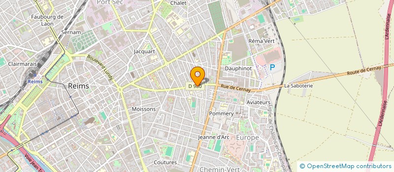 localisation de l'entreprise ASSOCIATION CHIENS DES VILLES  REIMS