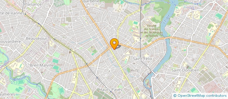 localisation de l'entreprise ASSOCIATION CHIENS GUIDES D'AVEUGLES DE L A  NANTES