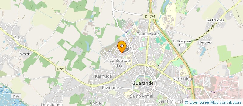 localisation de l'entreprise ASSOCIATION CHOEUR DE MARAIS  GUERANDE