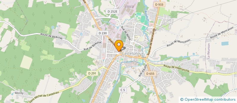 localisation de l'entreprise ASSOCIATION CHOEUR EN HARMONIE  CASTELJALOUX