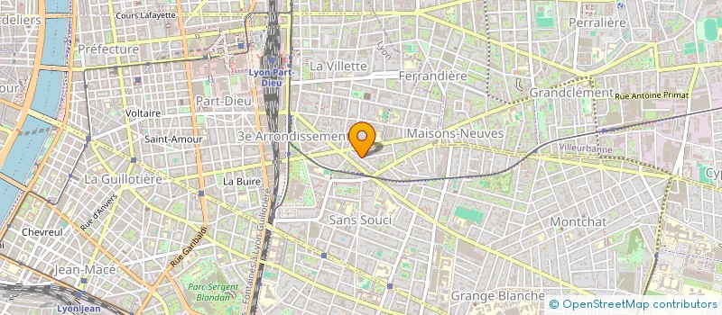 localisation de l'entreprise ASSOCIATION CHOEUR TEMPO PRIMO  LYON