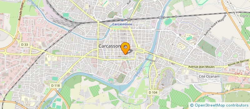 localisation de l'entreprise ASSOCIATION CHOEURS DE CARCASSONNE ET DU FESTIVAL  CARCASSONNE