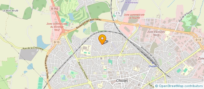 localisation de l'entreprise ASSOCIATION CHOLET FOOTBALL AMERICAIN à CHOLET