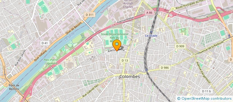 localisation de l'entreprise ASSOCIATION CHORALE DANIEL BROTTIER DE FRANCE  COLOMBES