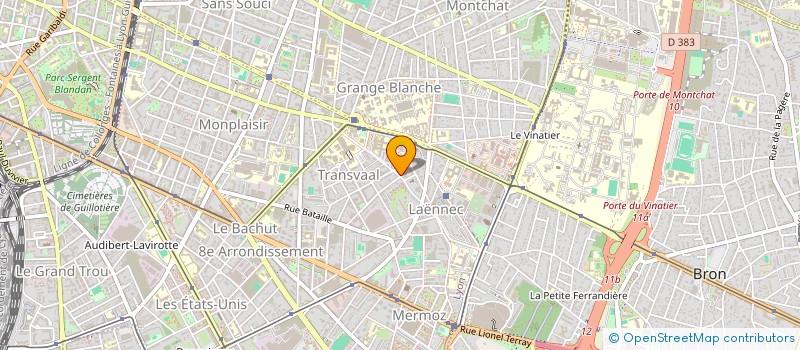 localisation de l'entreprise ASSOCIATION CHORALE PLEINS JEUX  LYON