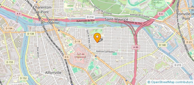 localisation de l'entreprise ASSOCIATION CHORALE PRO DEI AMORE  MAISONS-ALFORT