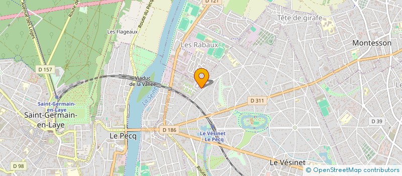 localisation de l'entreprise ASSOCIATION CHORALE VIENS CHANTER  LE VESINET