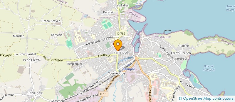 localisation de l'entreprise ASSOCIATION CHOREGRAPHIQUE DU GOELO à PAIMPOL