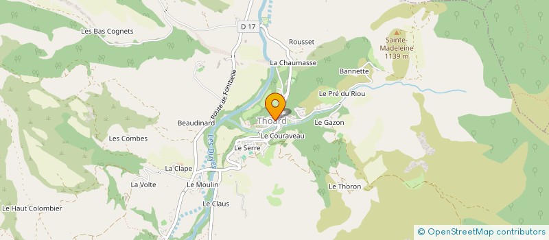 localisation de l'entreprise ASSOCIATION CHOREGRAPHISMES  THOARD