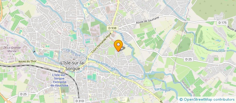 localisation de l'entreprise ASSOCIATION CHORUS  L'ISLE-SUR-LA-SORGUE