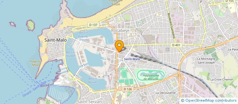 localisation de l'entreprise ASSOCIATION CHOSES FAITES  SAINT-MALO