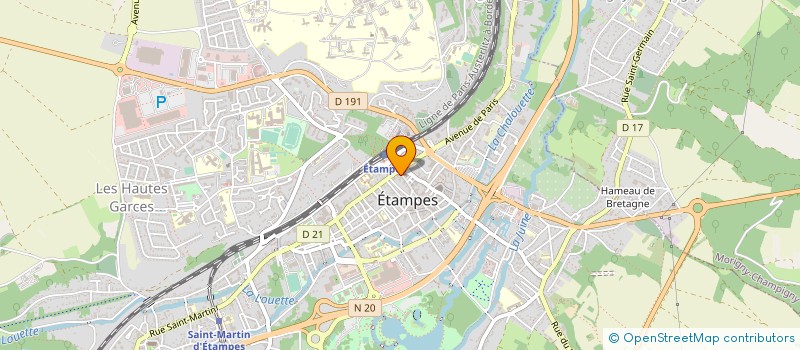 localisation de l'entreprise ASSOCIATION CHOUGAROU MUSIQUES à ETAMPES