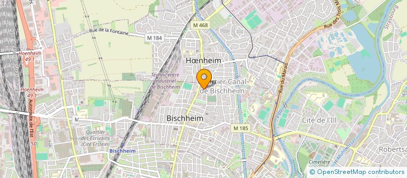 localisation de l'entreprise ASSOCIATION CHRETIENNE  BISCHHEIM