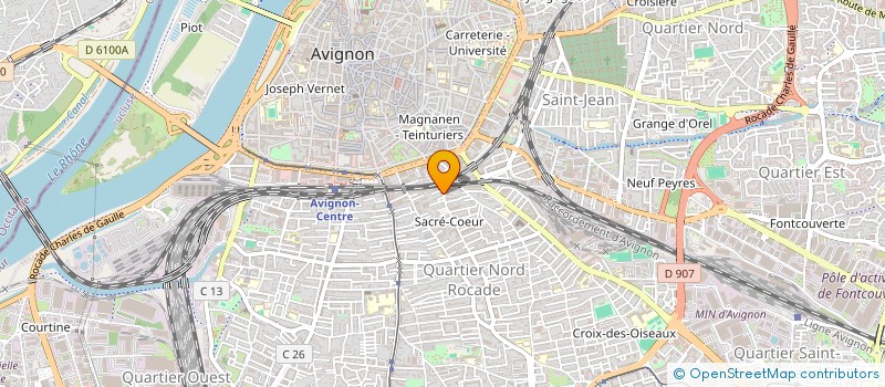 localisation de l'entreprise ASSOCIATION CHRETIENNE D AVIGNON  AVIGNON