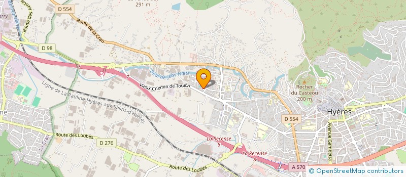 localisation de l'entreprise ASSOCIATION CHRETIENNE DE HYERES à HYERES