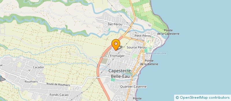 localisation de l'entreprise ASSOCIATION CHRETIENNE DE SOLIDARITE ET D'ACTIVITES POUR LES JEUNES à CAPESTERRE-BELLE-EAU