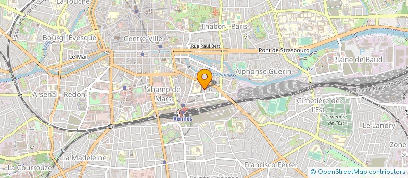 localisation de l'entreprise ASSOCIATION CHRETIENNE DE SOUTIEN A L 'ENFANCE  RENNES