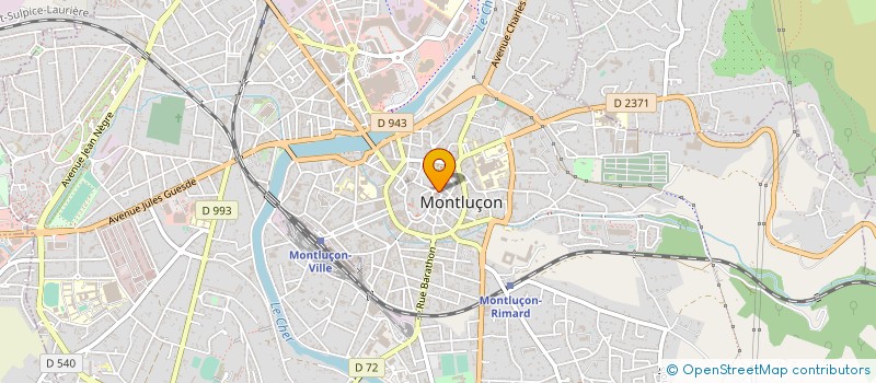localisation de l'entreprise ASSOCIATION CHRETIENNE DE TERRAIN UN IDEAL A VIVRE ENSEMBLE à MONTLUCON