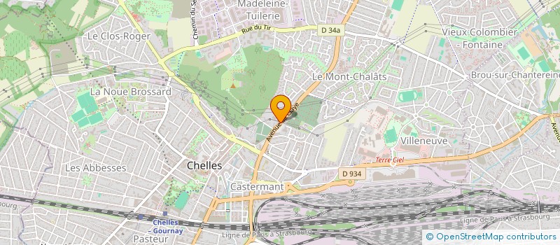 localisation de l'entreprise ASSOCIATION CHRETIENNE DES FRERES DE PLYMOUTH A CHELLES  CHELLES