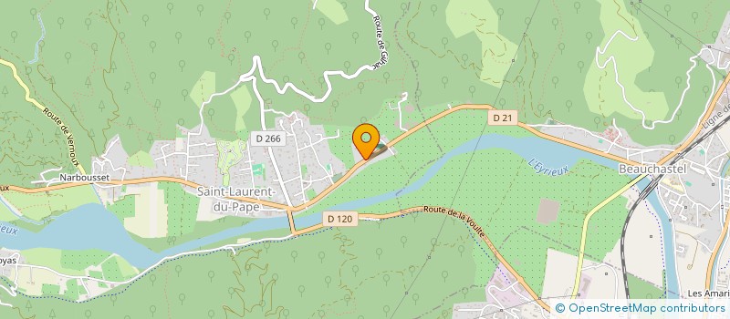 localisation de l'entreprise ASSOCIATION CHRETIENNE DES FRERES DE PLYMOUTH DES 3 VALLEES  SAINT-JULIEN-EN-SAINT-ALBAN