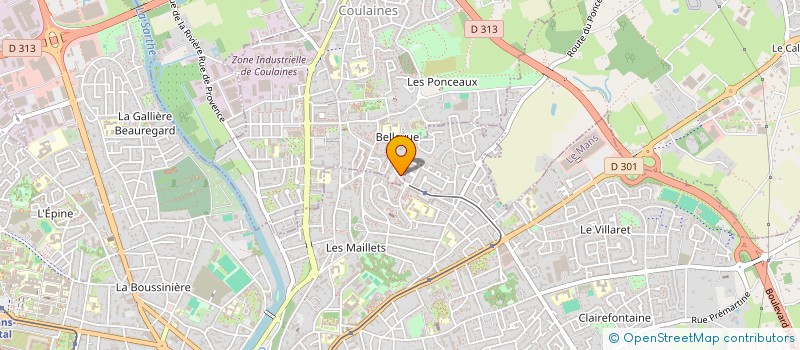 localisation de l'entreprise ASSOCIATION CHRETIENNE EVANGELIQUE INTERNATIONALE AMOUR ET COMPASSION à COULAINES