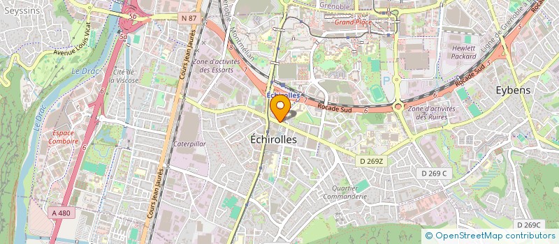 localisation de l'entreprise ASSOCIATION CHRETIENNE RAYONS DE GLOIRE : CENTRE CULTURELLE ET DU GOSPEL LOUANGE  ECHIROLLES