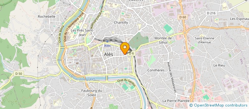 localisation de l'entreprise ASSOCIATION CHRETIENNE RELAIS  ALES