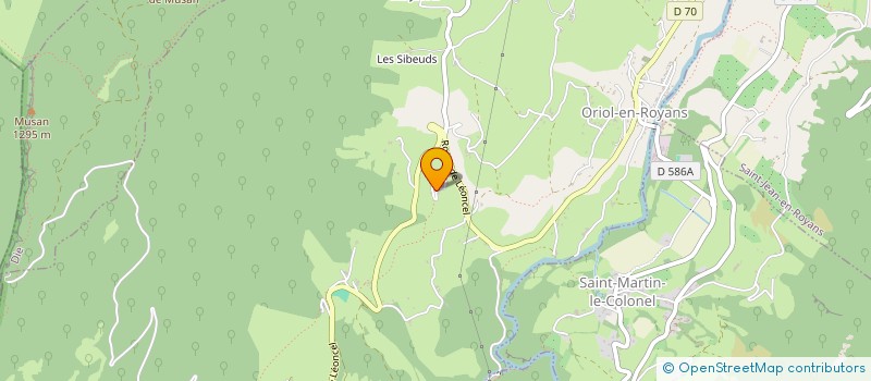 localisation de l'entreprise ASSOCIATION CHRISTIAN  ORIOL-EN-ROYANS