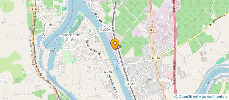 localisation de l'entreprise ASSOCIATION CHRYSALIDE  LA ROCHE-DE-GLUN