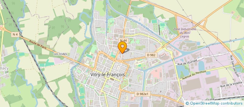 localisation de l'entreprise ASSOCIATION CHRYSALIDE à VITRY-LE-FRANCOIS