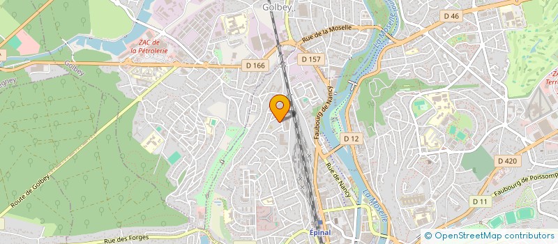 localisation de l'entreprise ASSOCIATION CIACANE LORRAINE  EPINAL