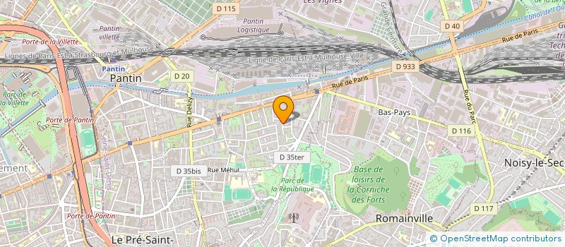 localisation de l'entreprise ASSOCIATION CIE MOUVANCES  PANTIN