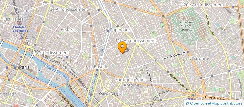 localisation de l'entreprise ASSOCIATION CIE THEATRALE BOUCHES COUSUES  PARIS