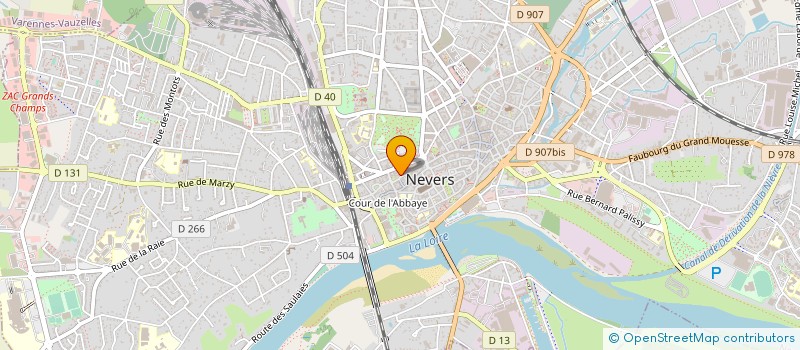 localisation de l'entreprise ASSOCIATION CIEL OUVERT à NEVERS