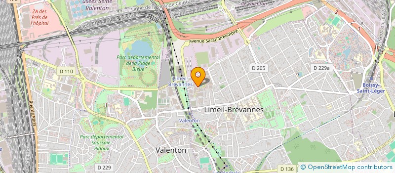 localisation de l'entreprise ASSOCIATION CINCO DEPORTIVO  LIMEIL-BREVANNES