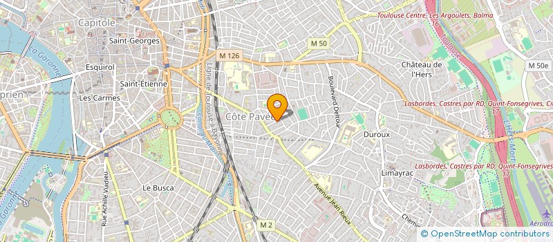 localisation de l'entreprise ASSOCIATION CINE PALABRES à TOULOUSE