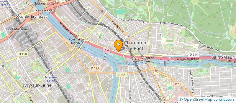 localisation de l'entreprise ASSOCIATION CINE'RAGE  CHARENTON-LE-PONT