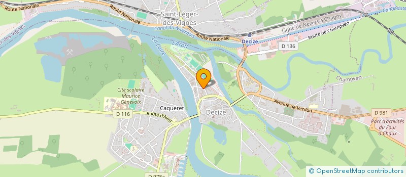 localisation de l'entreprise ASSOCIATION CINEALUMES  DECIZE