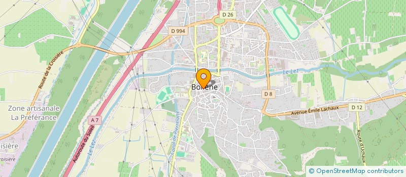 localisation de l'entreprise ASSOCIATION CINEBOL à BOLLENE