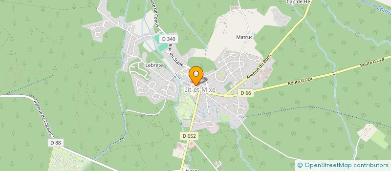 localisation de l'entreprise ASSOCIATION CINELIT  LIT-ET-MIXE