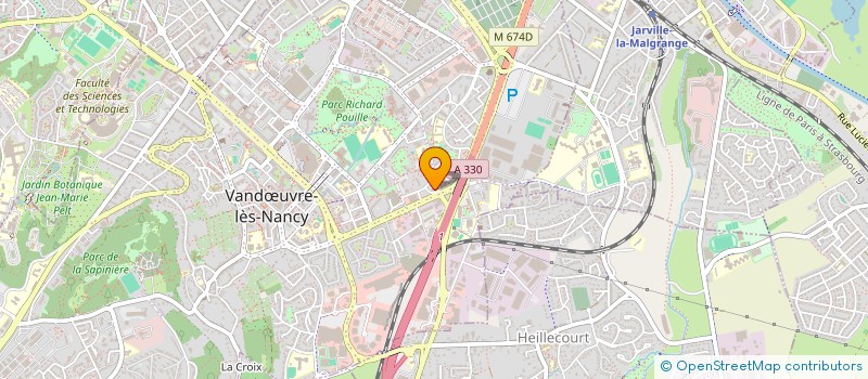 localisation de l'entreprise ASSOCIATION CINQUIEME ART  VANDUVRE-LES-NANCY