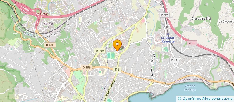 localisation de l'entreprise ASSOCIATION CIOTAT FOOT CLUB  LA CIOTAT