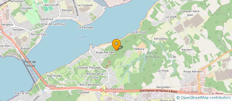 localisation de l'entreprise ASSOCIATION CIPA  PLOUGASTEL-DAOULAS