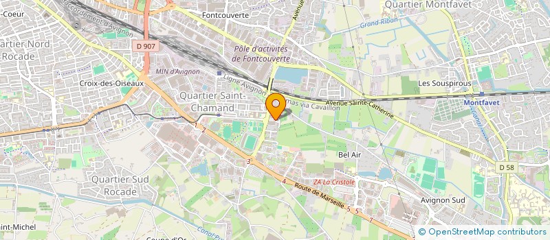 localisation de l'entreprise ASSOCIATION CITADELLE  AVIGNON